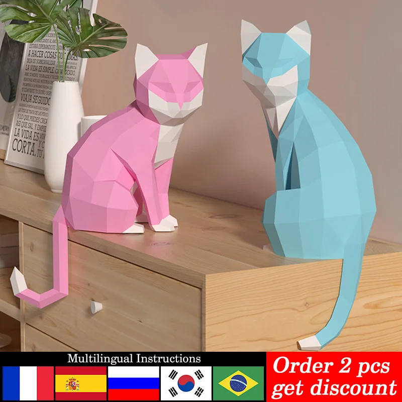 1 Çift Aşıklar Kedi Hayvan Dek - Art Craft Cardboard incelemesi ve fiyatı