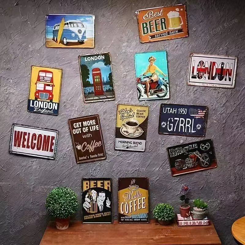 2D Metal Duvar Sanatı Tabelası - Art Craft Bar incelemesi ve fiyatı